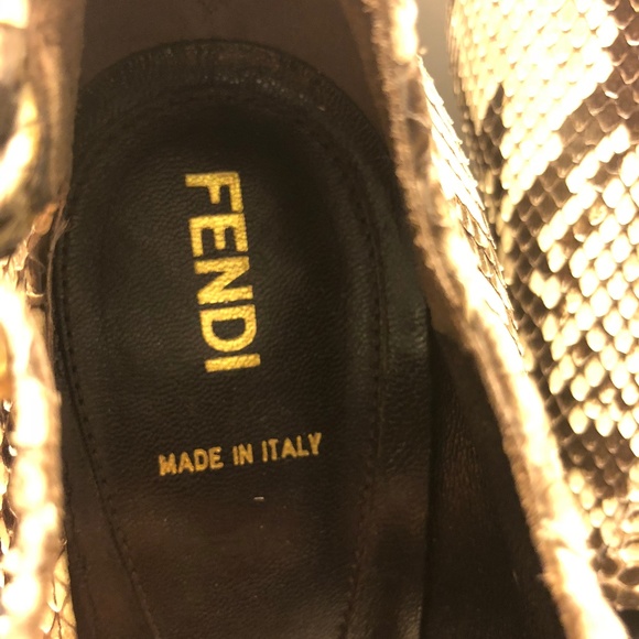 Fendi Python Platform Heels Eu 39.5 - Picture 8 of 8